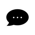 Chat icon. Dialog text Royalty Free Stock Photo