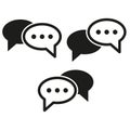Chat icon. Chat messages. Vector illustration. EPS 10.