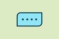 Chat icon. icon related to UI elements. suitable for web site, app, user interfaces,element, printable etc. flat line icon style. Royalty Free Stock Photo