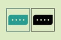 Chat icon. icon related to UI elements. suitable for web site, app, user interfaces,element, printable etc. solid icon style. Royalty Free Stock Photo