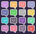 Chat icon set Royalty Free Stock Photo