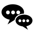 Chat glyph icon speech bubble icon