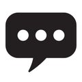 Chat icon, sms icon, comment icon Royalty Free Stock Photo