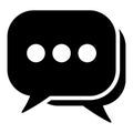 Chat icon, sms icon, comment icon Royalty Free Stock Photo