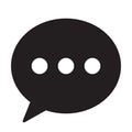 Chat icon, sms icon, comment icon Royalty Free Stock Photo