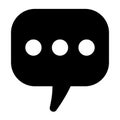 Chat icon, sms icon, comment icon Royalty Free Stock Photo