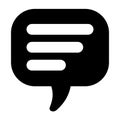 Chat icon, sms icon, comment icon Royalty Free Stock Photo