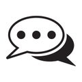 Chat icon, sms icon, comment icon Royalty Free Stock Photo