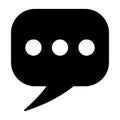 Chat icon, sms icon, comment icon Royalty Free Stock Photo