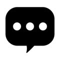 Chat icon, sms icon, comment icon Royalty Free Stock Photo