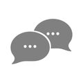 Chat icon. Dialog text Royalty Free Stock Photo