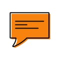 Chat icon. Dialog text Royalty Free Stock Photo