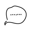 Chat icon vector illustration dialog text Royalty Free Stock Photo
