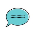 Chat icon vector illustration dialog text Royalty Free Stock Photo