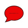 Chat icon. Dialog text Royalty Free Stock Photo