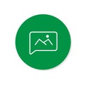 Chat icon. Voice speech bubble vector icon. Messages icon. Communicate symbol.