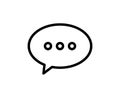 Chat icon. Voice speech bubble vector icon. Messages icon. Communicate symbol. Dialogue of people Royalty Free Stock Photo