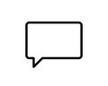 Chat icon. Voice speech bubble vector icon. Messages icon. Communicate symbol. Dialogue of people Royalty Free Stock Photo