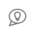 Chat idea creative icon. Element of simple icon