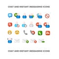 Chat and instant messaging icons