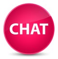 Chat elegant pink round button