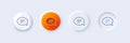 Chat line icon. Speech bubble sign. Line icons. Vector