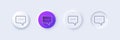 Chat line icon. Speech bubble sign. Line icons. Vector