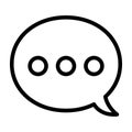Chat line icon vector illustration Royalty Free Stock Photo