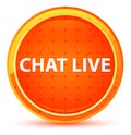 Chat Live Natural Orange Round Button