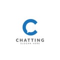 Chat logo vector design template