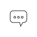 Chat message line icon