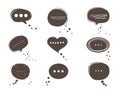 Chat message set icon. Vector illustration. Eps 10 Royalty Free Stock Photo