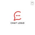 Chat Message, speech, Conversation logo or icon vector isolated