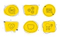 Chat message, Website search and 360 degrees icons set. Smile face, Gears and Airplane signs. Vector