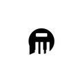 chat music piano logo design abstract vector illustration