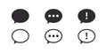 Chat notify icons. Message icons. Chat Message Bubbles. Vector scalable graphics