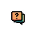 Chat, Question, FAQ, Support Icon Royalty Free Stock Photo