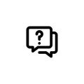 Chat, Question, FAQ, Support Icon. Royalty Free Stock Photo