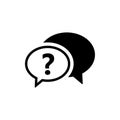 Chat, question icon. One of set web icons