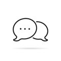 Chat room icon like speech bubble