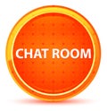 Chat Room Natural Orange Round Button Royalty Free Stock Photo