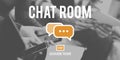 Chat Room Online Messaging Communication Connection Technology C Royalty Free Stock Photo