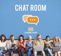 Chat Room Online Messaging Communication Connection Technology C Royalty Free Stock Photo