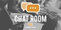 Chat Room Online Messaging Communication Connection Technology C Royalty Free Stock Photo