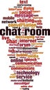 Chat room word cloud Royalty Free Stock Photo