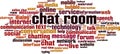 Chat room word cloud