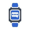 Chat, smart watch icon