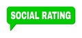 Chat SOCIAL RATING Colored Bubble Message