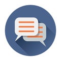 Chat speach bubble icon Royalty Free Stock Photo