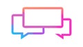 Chat Speech Bubbles for Communication and Messaging, vector design Generative AI Royalty Free Stock Photo